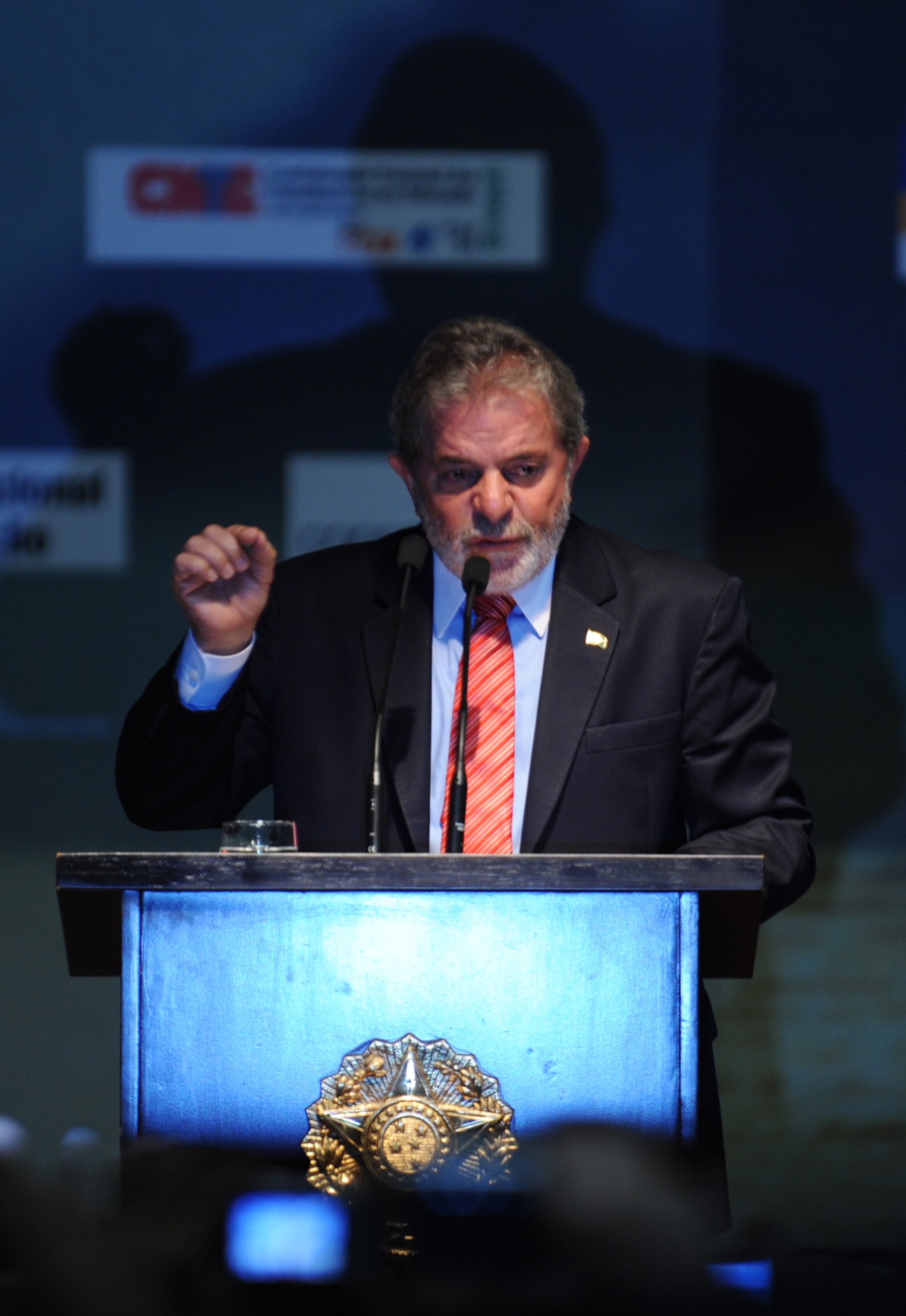 Presidente Lula, durante encerramento da Conae. Roosevelt Pinheiro / ABr