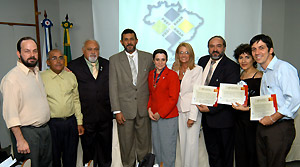 Profissionais homenageados na solenidade da Funasa. Foto: Edmar Chaperman/Funasa